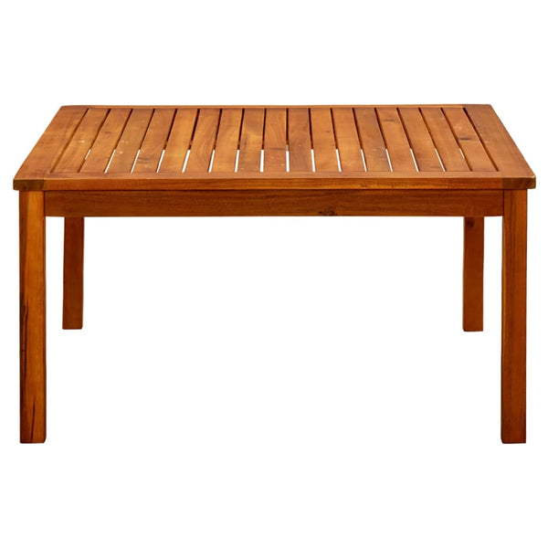 Mesa de centro p/ jardim 85x85x45 cm madeira de acácia maciça