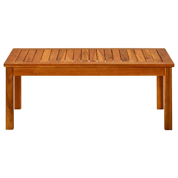 Mesa de centro p/ jardim 90x50x36 cm madeira de acácia maciça