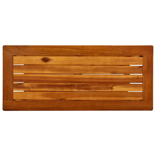 Mesa consola para jardim 80x35x75 cm madeira de acácia maciça