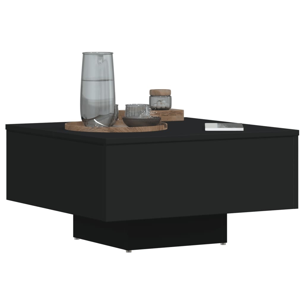 Mesa de centro 60x60x31,5 cm derivados de madeira preto