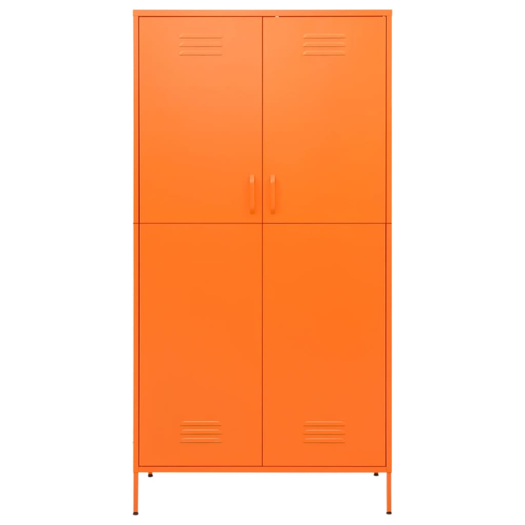 Roupeiro 90x50x180 cm aço laranja