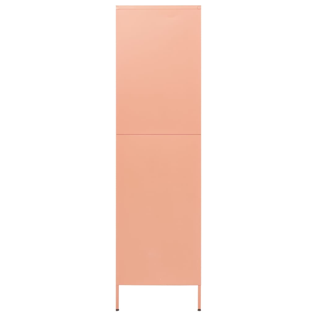 Roupeiro 90x50x180 cm aço rosa