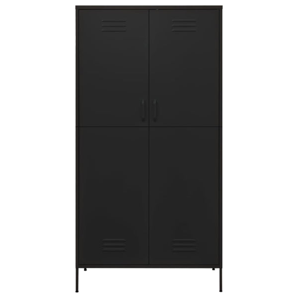 Roupeiro 90x50x180 cm aço preto