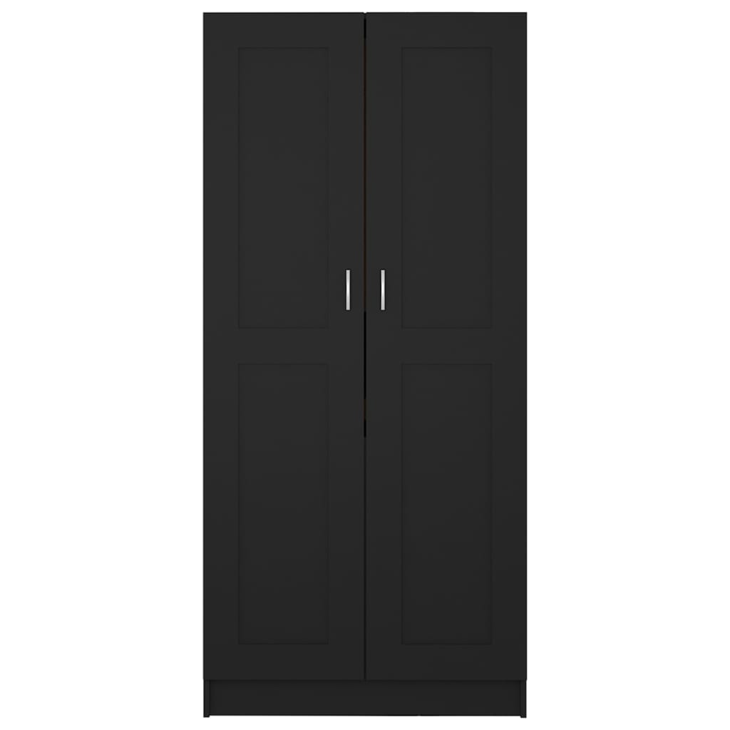 Roupeiro 82,5x51,5x180 cm contraplacado preto