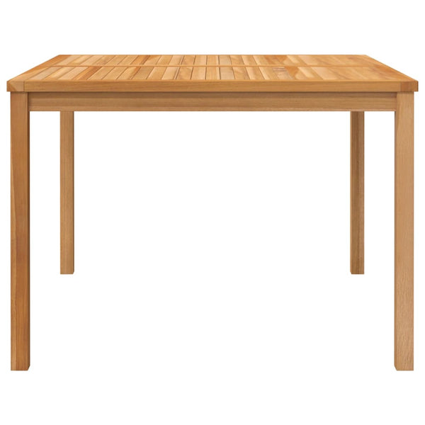 Mesa de jantar p/ jardim 110x110x77 cm madeira de teca maciça