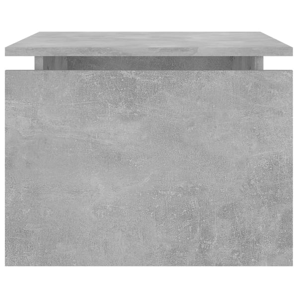 Mesa de centro 68x50x38 cm derivados madeira cinzento cimento