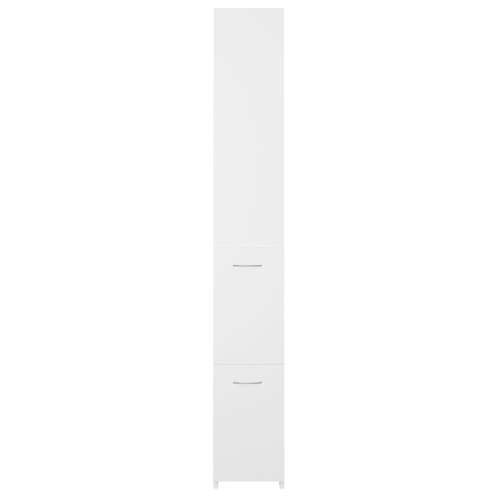 Bathroom cabinet 25x26.5x170cm white wood