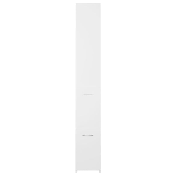 Bathroom cabinet 25x26.5x170cm white wood