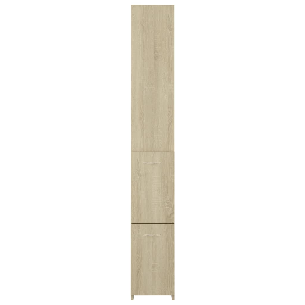 Armário WC 25x26,5x170 cm derivados de madeira carvalho sonoma