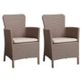 Keter Cadeira de exterior Miami cor cappuccino 216833 (2x409078)