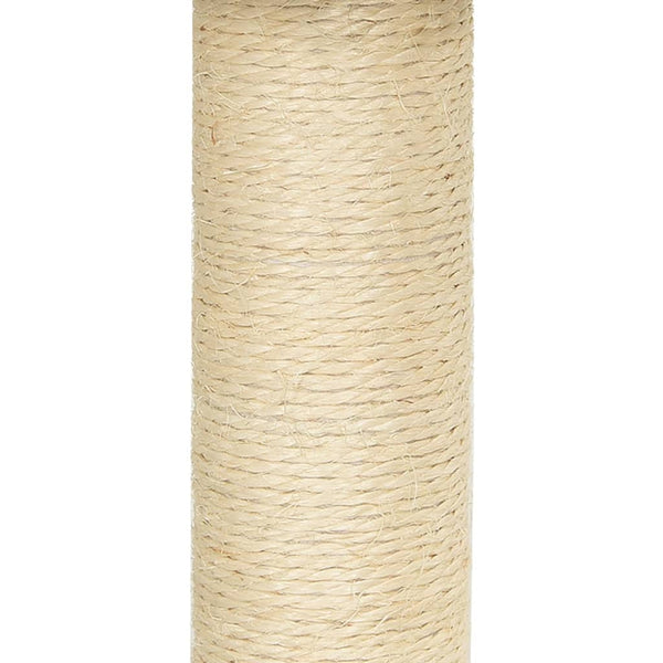 Árvore para gatos c/ postes arranhadores sisal 155 cm cor creme