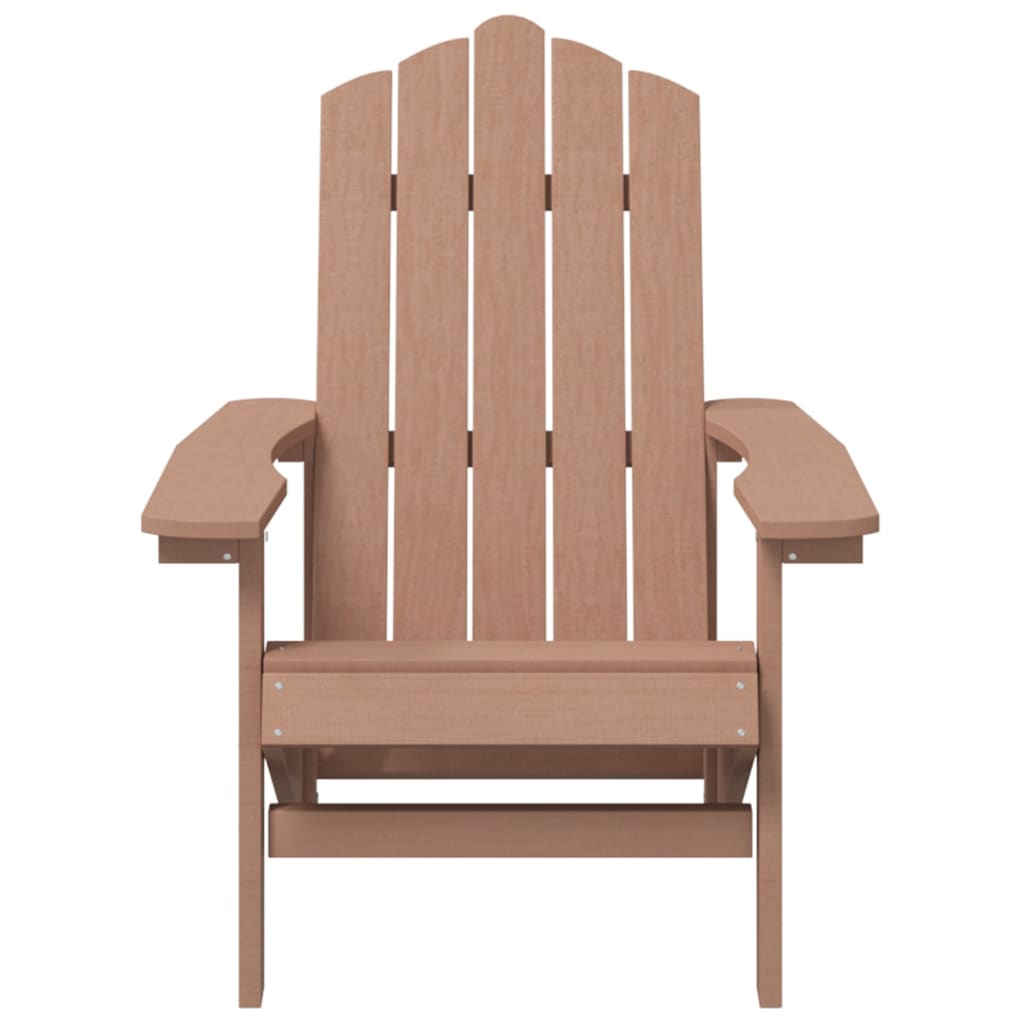 Cadeira de jardim Adirondack PEAD castanho