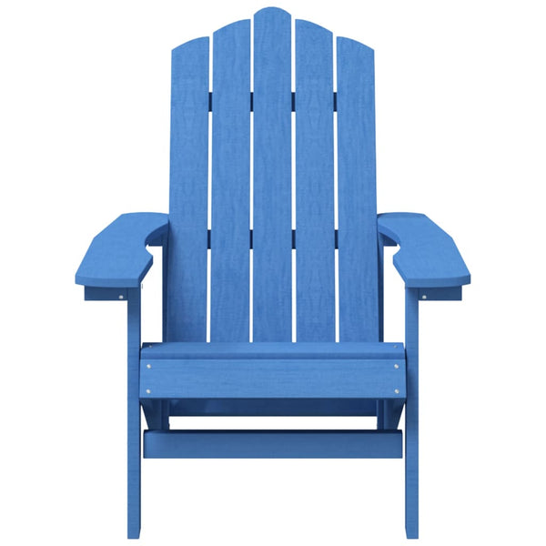 Cadeira de jardim Adirondack PEAD ciano