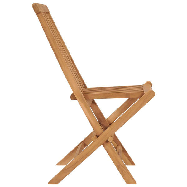 Cadeiras de jardim dobráveis 6 pcs madeira de teca maciça