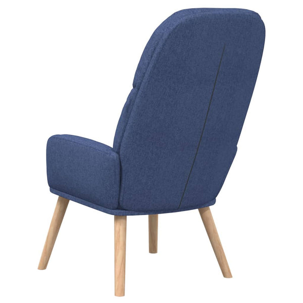 Cadeira de descanso tecido azul