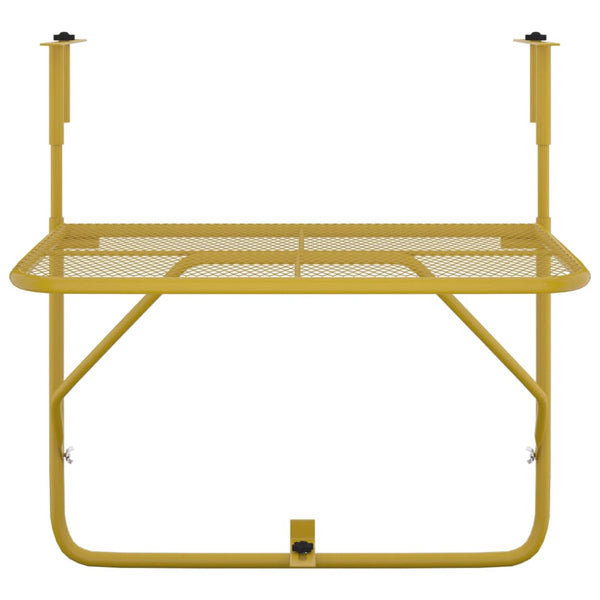 Mesa para varanda 60x40 cm aço dourado