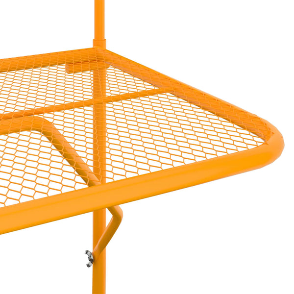 Mesa para varanda 60x40 cm aço amarelo