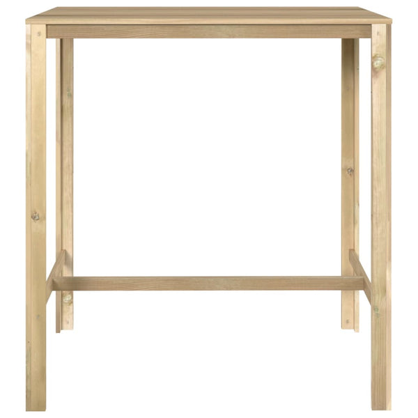 Mesa de bar 110x60x110 cm madeira de pinho impregnada
