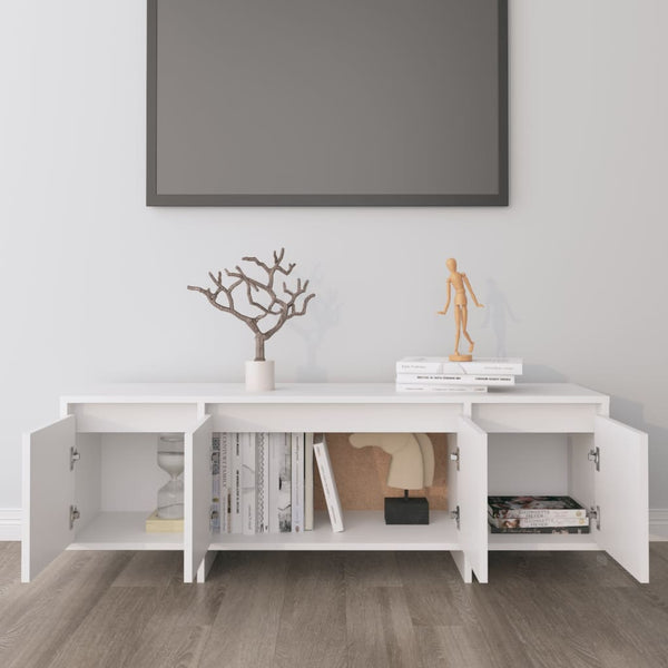 Móvel de TV 120x30x40,5 cm derivados de madeira branco
