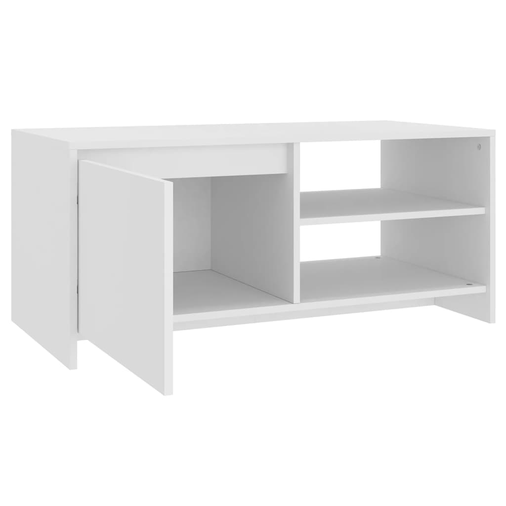 Mesa de centro 102x50x45 cm madeira processada branco