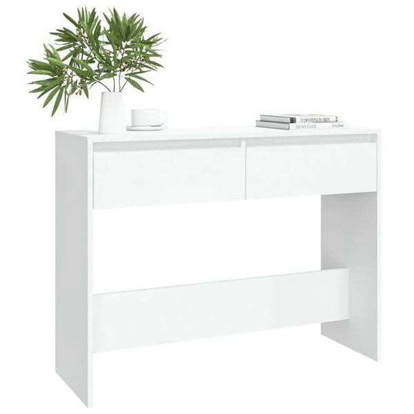 Mesa consola 100x35x76,5 cm aglomerado branco