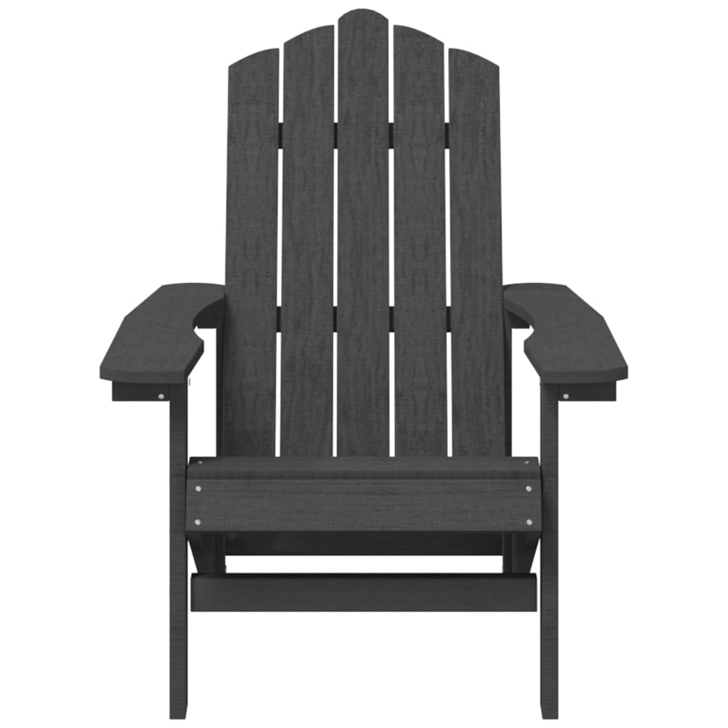Cadeiras de jardim Adirondack 2 pcs PEAD antracite