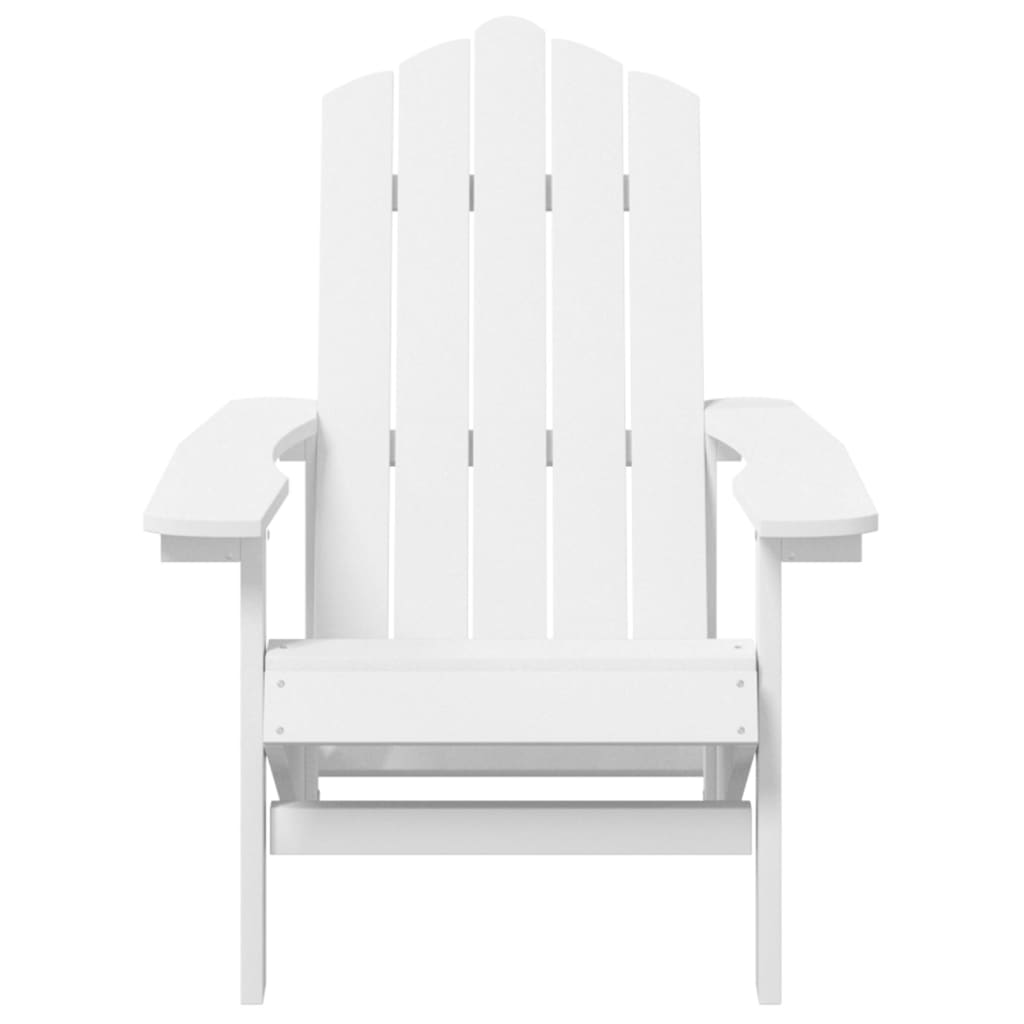 Cadeiras de jardim Adirondack com mesa PEAD branco