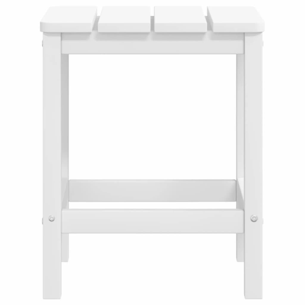 Cadeira de jardim Adirondack com apoio de pés/mesa PEAD branco