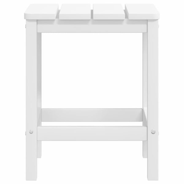 Cadeiras de jardim Adirondack com apoio de pés/mesa PEAD branco