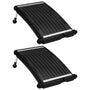 Painéis de aquecimento solar curvos p/ piscina 2 pcs 72,5x46 cm