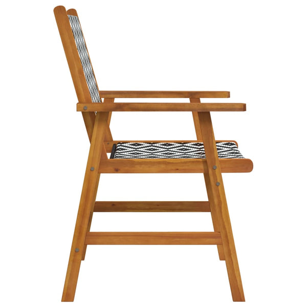 Cadeiras de jardim 6 pcs madeira de acácia maciça