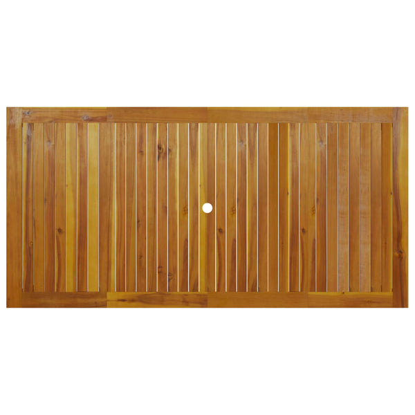 Mesa de jardim 200x100x74 cm madeira de acácia maciça