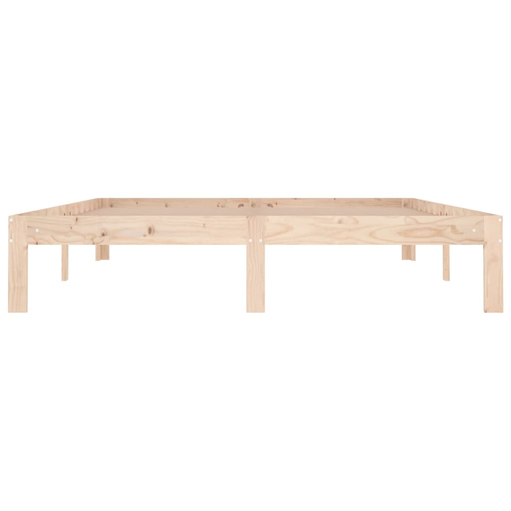King bed frame 150x200 cm solid wood