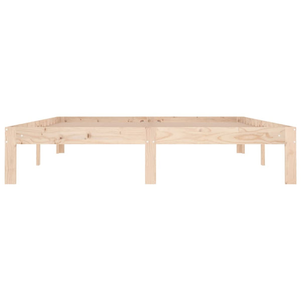 Estructura de cama king 150x200 cm madera maciza