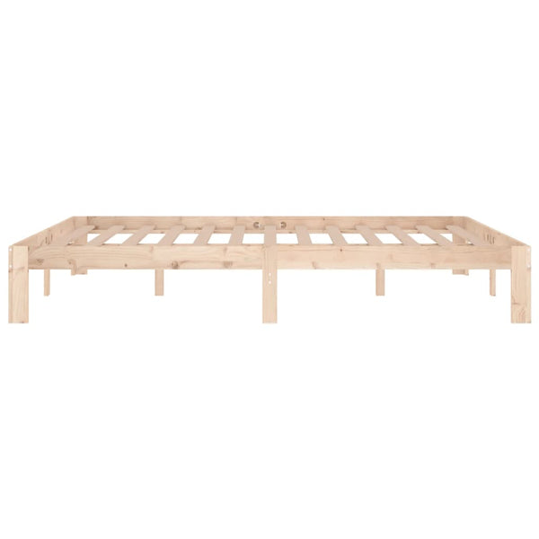 Estructura de cama king 150x200 cm madera maciza