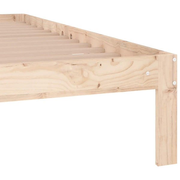 Estructura de cama king 150x200 cm madera maciza