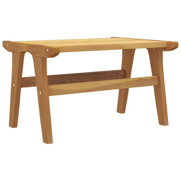 Cadeira de jardim c/ apoio de pés madeira de teca maciça