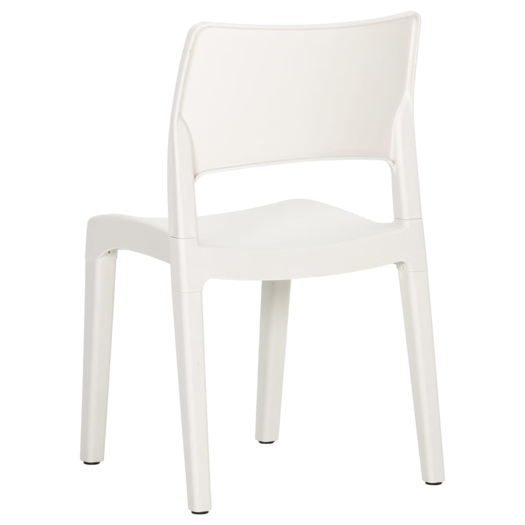 Cadeiras de jardim 2 pcs polipropileno branco