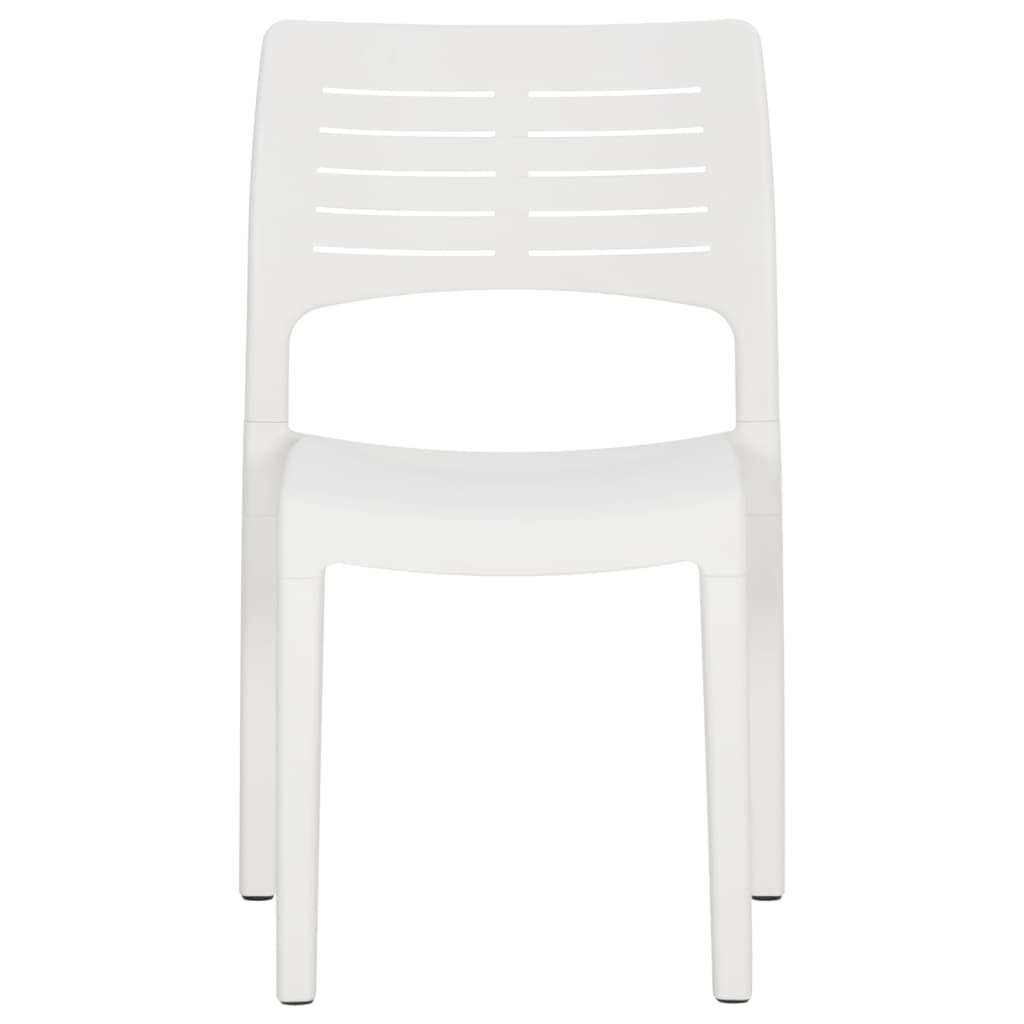 Cadeiras de jardim 2 pcs polipropileno branco