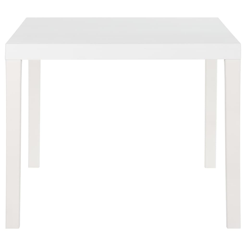 Mesa de jardim 150x90x72 cm PP branco