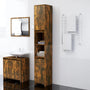 WC cabinet 30x30x183.5 cm smoked oak wood-based