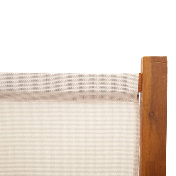 Divisória/biombo com 6 painéis 420x180 cm branco nata