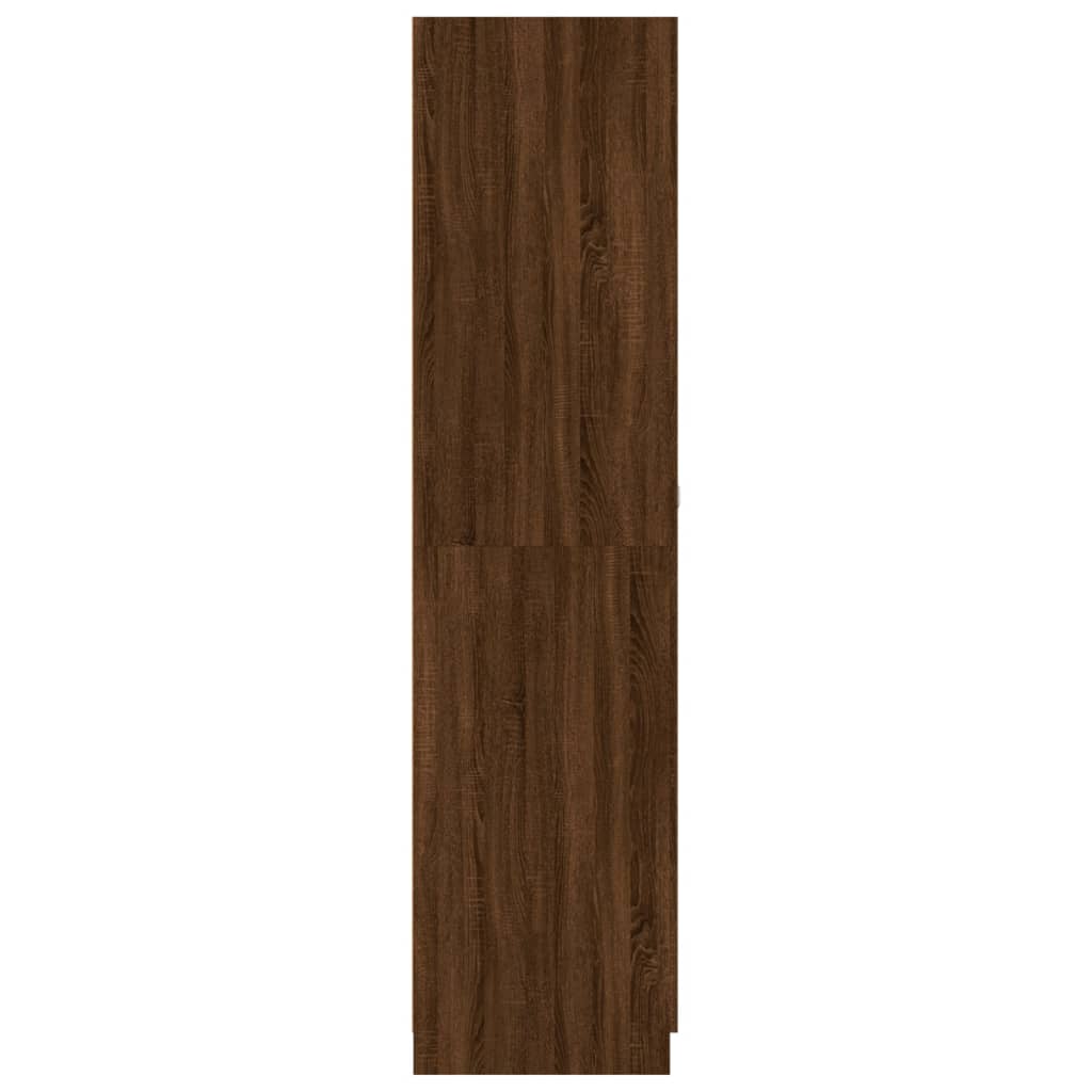 Roupeiro 90x52x200 cm derivados de madeira carvalho castanho