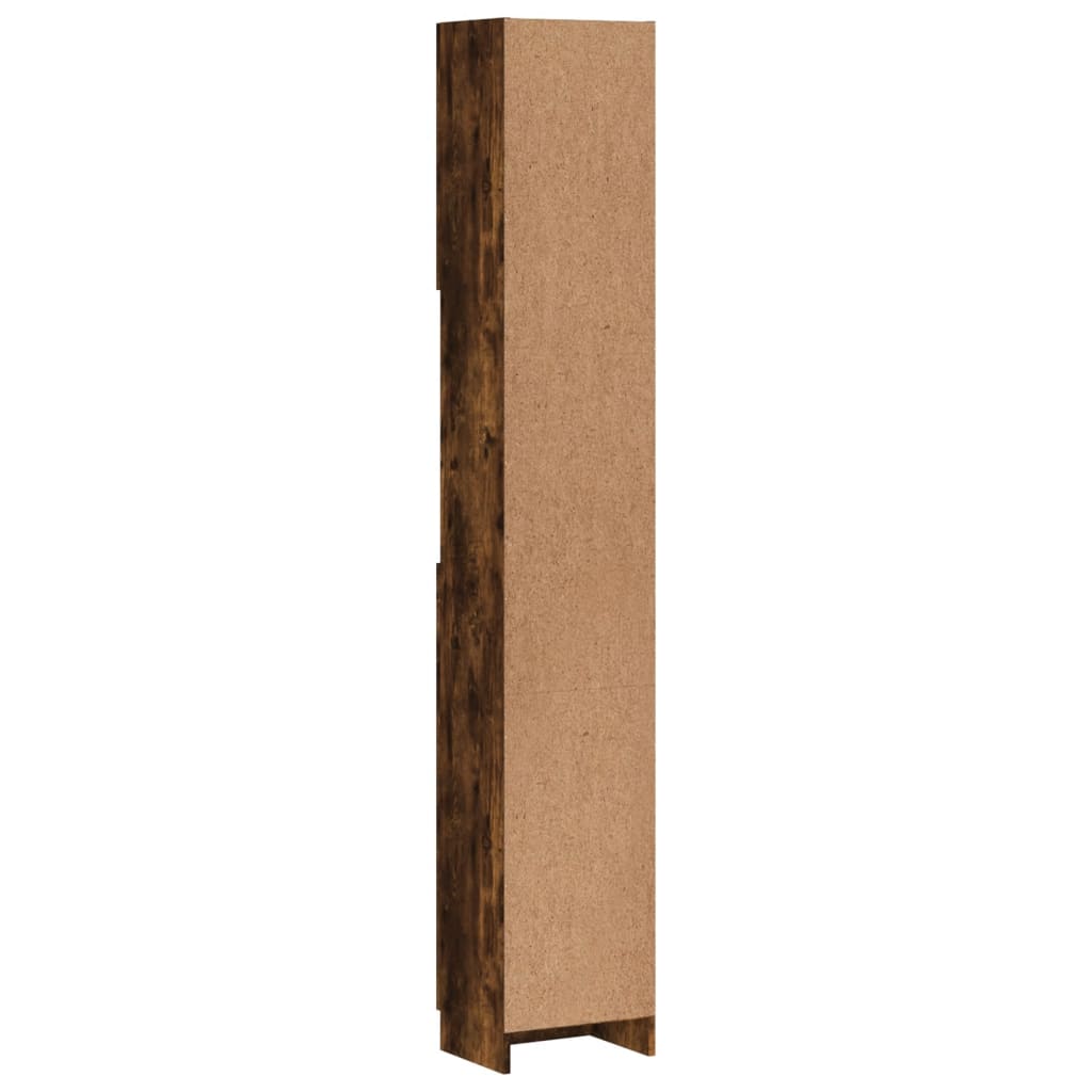 Mueble WC 32x25,5x190 cm base madera roble ahumado