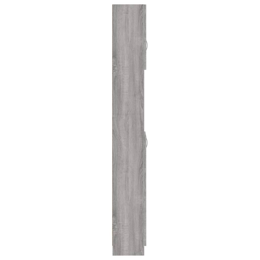 Armário WC 32x25,5x190 cm derivados de madeira sonoma cinza