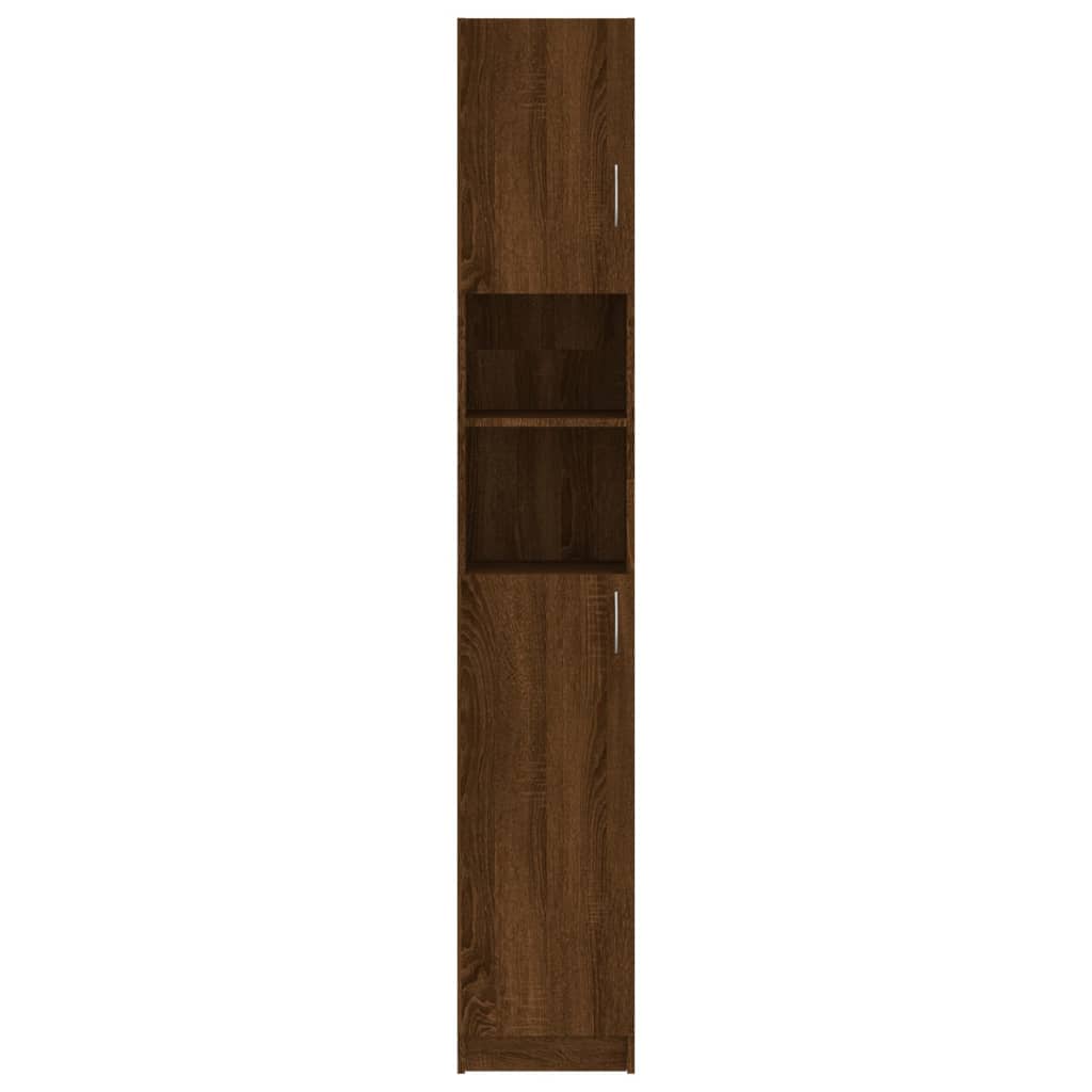 Armário WC 32x25,5x190cm derivados de madeira carvalho castanho