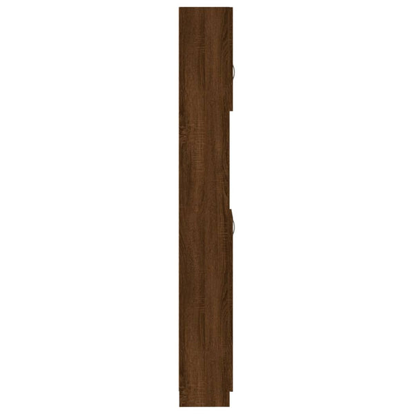 Armário WC 32x25,5x190cm derivados de madeira carvalho castanho