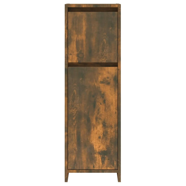 WC cabinet 30x30x95 cm smoked oak wood-based