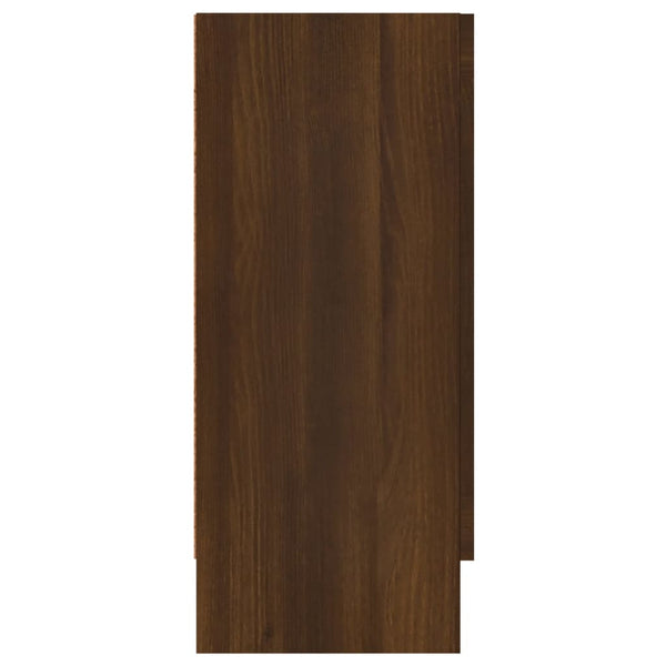 Aparador 120x30,5x70cm madeira processada cor carvalho castanho