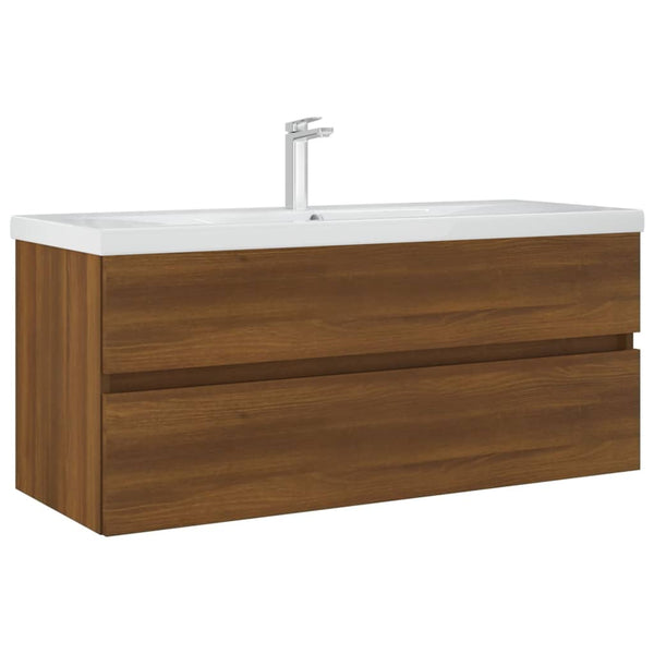 Mueble lavabo derivado 100x38,5x45 cm. madera de roble marrón